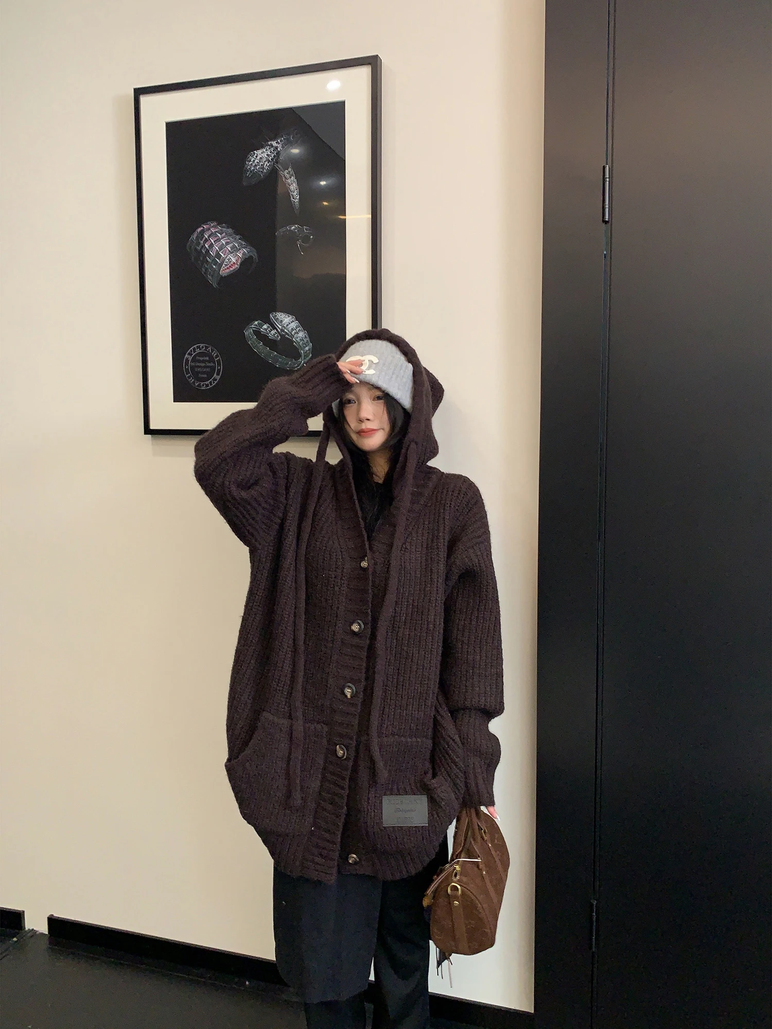 Retro Thiened Heavy Knit Hat Sweater Coat Women Loose Lazy Soft Nouriing Open Cardigan Trendy Street Sle Polyester Fiber
Retro Thiened Heavy Knit Hat Sweater Coat Women Loose Lazy Soft Nouriing Open Cardigan Trendy Street Sle Polyester Fiber