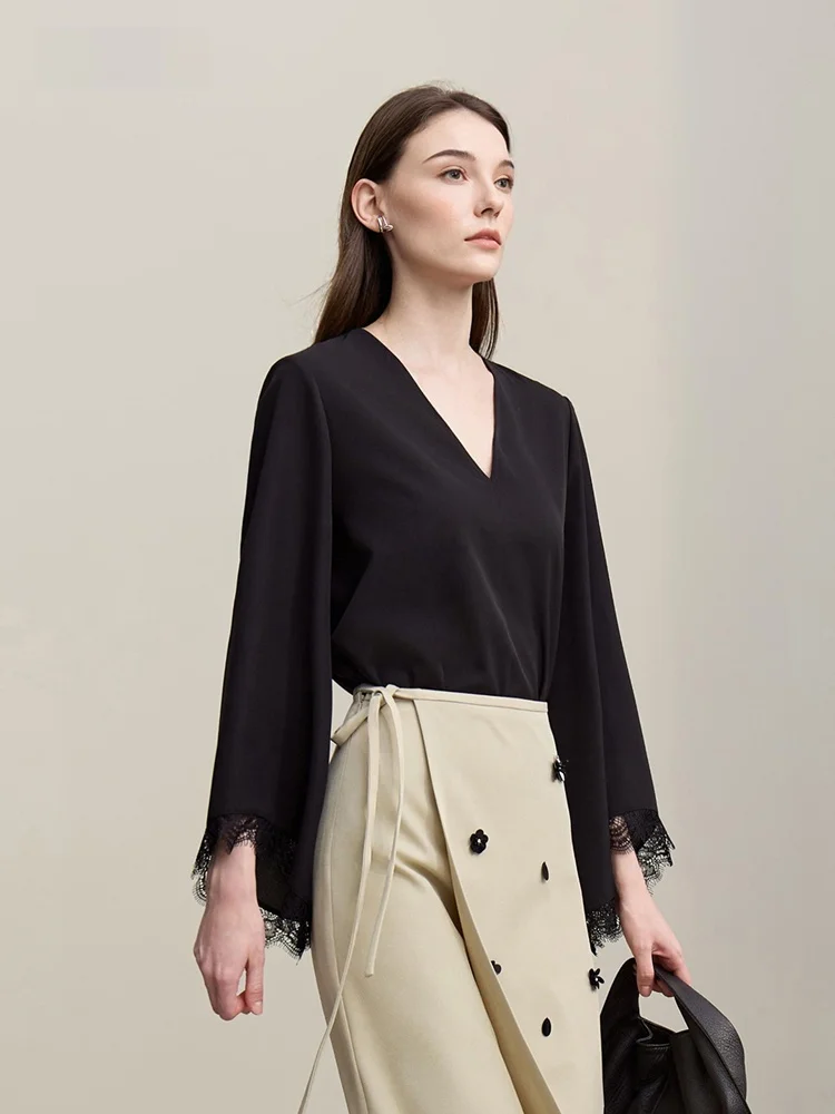 I Spring New Sle Pure Color V-Ne Свободный шифоновый топ с кружевной отделкой Женская эфирная блузка Fairy-Like Long Sve Pol...
I Spring New Sle Pure Color V-Ne Свободный шифоновый топ с кружевной отделкой Женская эфирная блузка Fairy-Like Long Sve Pol...