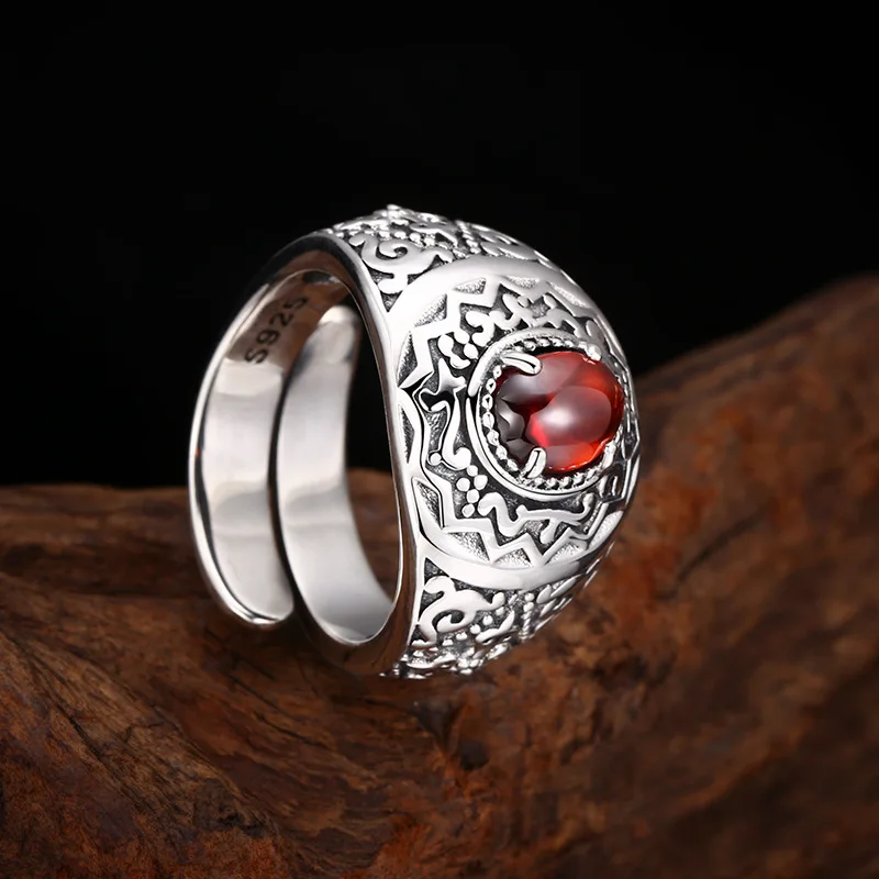 S925 Sterling Silver Zircon Adjustable Ring Black Punk Style Hip Hop Unisex Old Process Vajra Free Size Fine Jewelry FYRNG085
S925 Sterling Silver Zircon Adjustable Ring Black Punk Style Hip Hop Unisex Old Process Vajra Free Size Fine Jewelry FYRNG085
