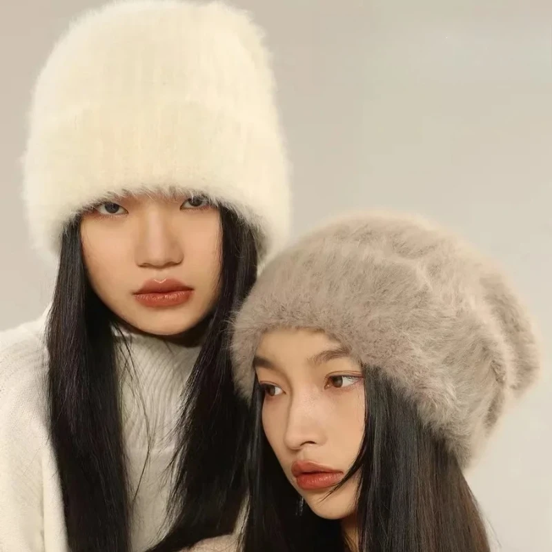 Large Knitted White Rabbit Fur Hat For Women And Men Warm Autumn/Winter Plush Cold Cap Unisex Fashionable Outerwear Accessories
Large Knitted White Rabbit Fur Hat For Women And Men Warm Autumn/Winter Plush Cold Cap Unisex Fashionable Outerwear Accessories