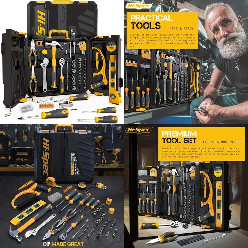 All-Inclusive 126-Piece Garage Tool Kit: Essential for Auto, Car, Bike, and Home Repairs
All-Inclusive 126-Piece Garage Tool Kit: Essential for Auto, Car, Bike, and Home Repairs