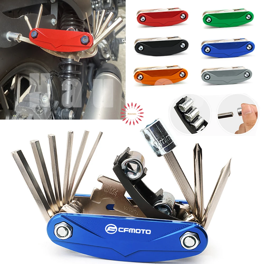 New For CFMOTO SR250 400GT 450NK 650 800Nk Repair Screwdriver Set Multifunctional Tool Conbination Tool Accessories Hot Deal
New For CFMOTO SR250 400GT 450NK 650 800Nk Repair Screwdriver Set Multifunctional Tool Conbination Tool Accessories Hot Deal