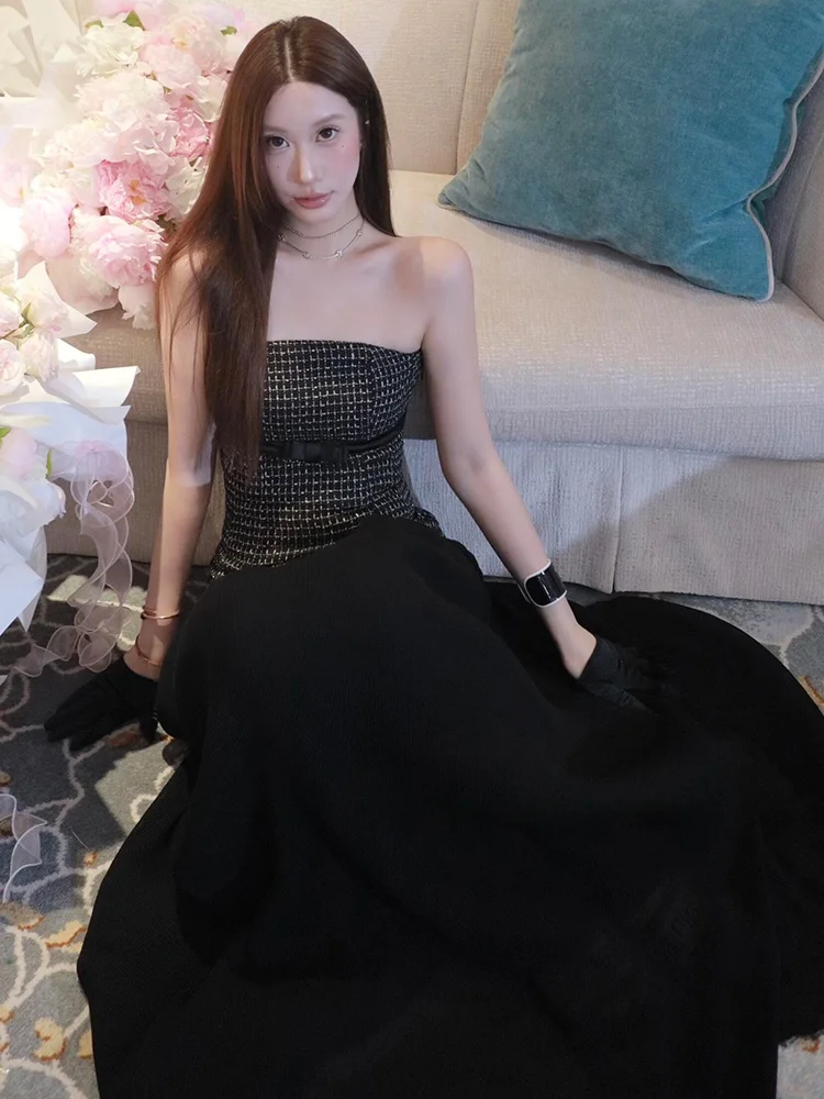 Small Fragrance Style Long Dress with Heavy Work Knot Waist Cinched Bustier for Birthday And Banquet
Small Fragrance Style Long Dress with Heavy Work Knot Waist Cinched Bustier for Birthday And Banquet