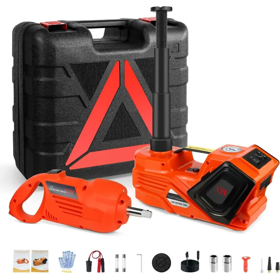 ZAISHANG Electric Car Jack Kit 5 Ton Hydraulic Jack with Impact Wrench Tire Inflator for SUV MPV Sedan Truck Lifting Range 6.11
ZAISHANG Electric Car Jack Kit 5 Ton Hydraulic Jack with Impact Wrench Tire Inflator for SUV MPV Sedan Truck Lifting Range 6.11