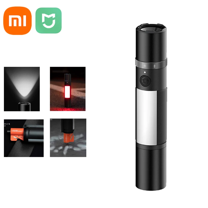 MIJIA Multifunctional Flashlight,1000 Lumens Glare,Multi-function Side Lights, Pop-up Window Breaker, Seat Belt Cutter
MIJIA Multifunctional Flashlight,1000 Lumens Glare,Multi-function Side Lights, Pop-up Window Breaker, Seat Belt Cutter