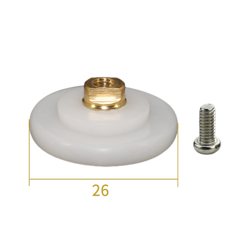 8 Piece Shower Door Roller Kit 26mm Grooved Diameter for Sliding Glass Doors 3-6mm Thickness Nylon Body Brass Axle Ball Bearing
8 Piece Shower Door Roller Kit 26mm Grooved Diameter for Sliding Glass Doors 3-6mm Thickness Nylon Body Brass Axle Ball Bearing
