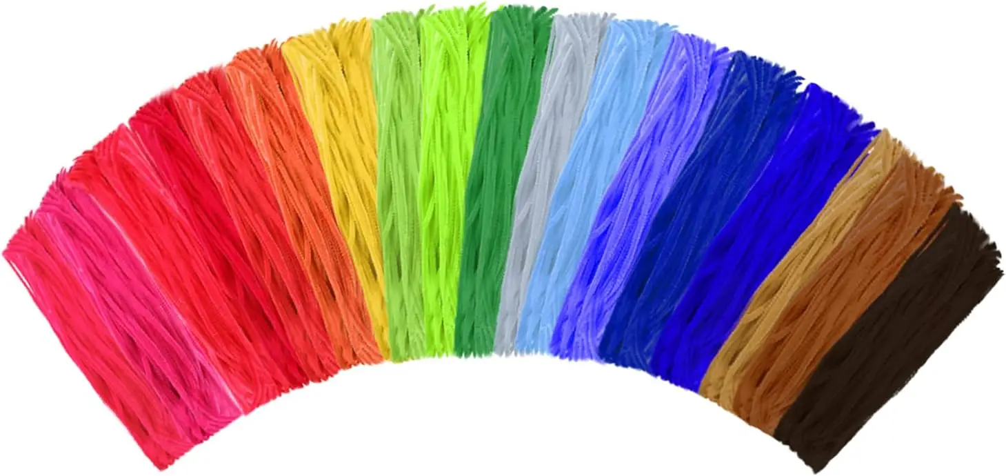 1000 Pcs Pipe Cleaners, 25 Colors, 12 Inch Chenille Stems for Crafts, DIY Projects, Gift Wrapping, Party Decor
1000 Pcs Pipe Cleaners, 25 Colors, 12 Inch Chenille Stems for Crafts, DIY Projects, Gift Wrapping, Party Decor