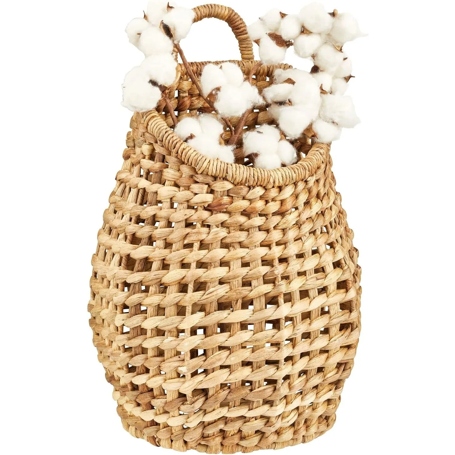 mDesign Open Weave Water Hyacinth Hanging Wall Storage Belly Basket for Flowers & Essentials, Decorative Boho Mounted Organizer
mDesign Open Weave Water Hyacinth Hanging Wall Storage Belly Basket for Flowers & Essentials, Decorative Boho Mounted Organizer