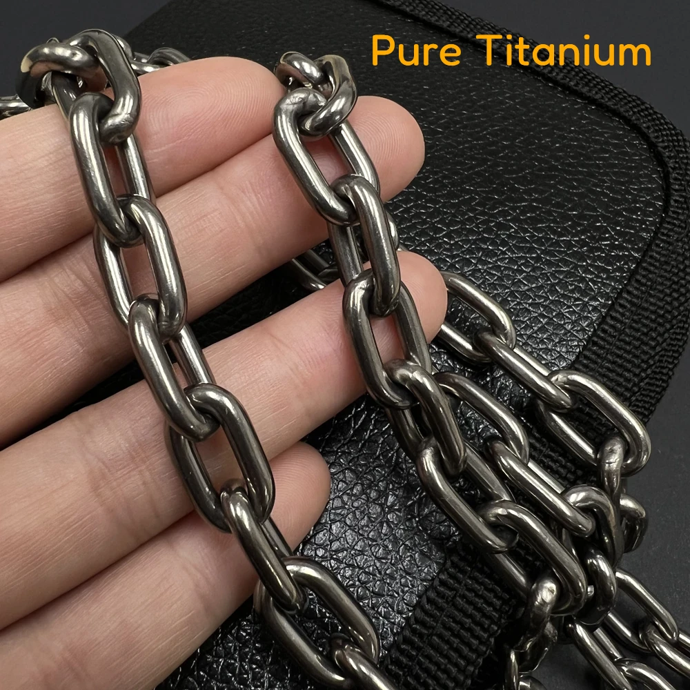 25cm/60cm/1 Meter TA1 Pure Titanium Chain Bracelet Necklace Ti Lock Dog Chain Outdoor Non-Slip Strip Drying Clothes Chain Swing
25cm/60cm/1 Meter TA1 Pure Titanium Chain Bracelet Necklace Ti Lock Dog Chain Outdoor Non-Slip Strip Drying Clothes Chain Swing