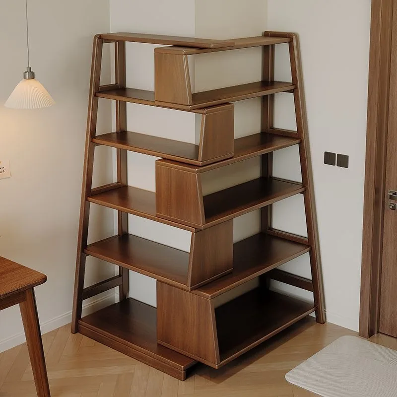 Solid wood shelf Multifunctional 90-degree corner multi-layer bookshelf Floor to wall storage rack
Solid wood shelf Multifunctional 90-degree corner multi-layer bookshelf Floor to wall storage rack