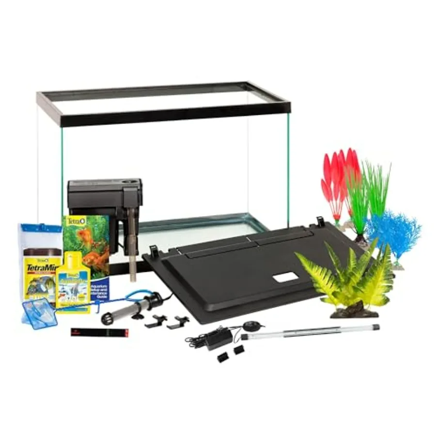 Aquarium, 20 Gallon, Complete Tropical Fish Tank Kit With LED Lighting And Decor For Freshwater Fish
Aquarium, 20 Gallon, Complete Tropical Fish Tank Kit With LED Lighting And Decor For Freshwater Fish