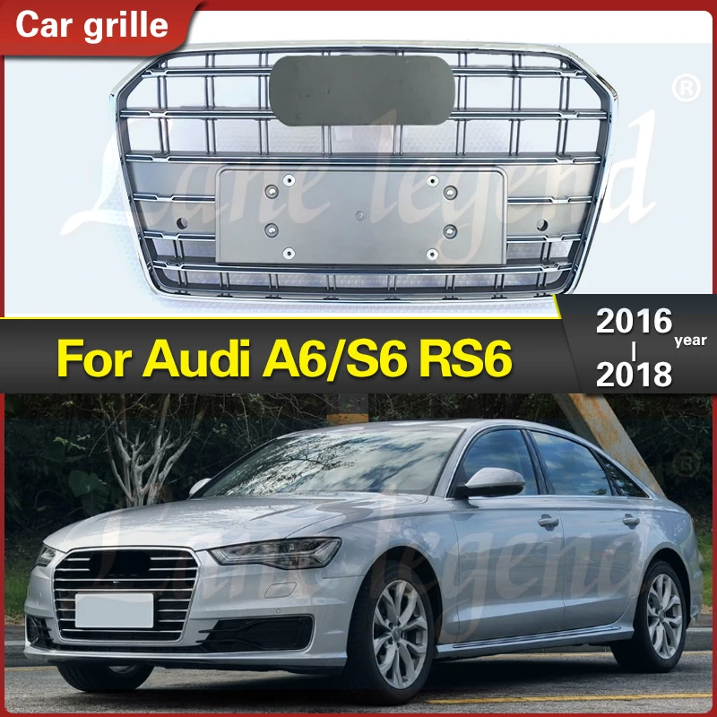 High quality Front Grill Mesh Hood Grille For Audi A6/S6 2016 2017 2018 Car ABS Gray Chrome Front Bumper Grille Accessories
High quality Front Grill Mesh Hood Grille For Audi A6/S6 2016 2017 2018 Car ABS Gray Chrome Front Bumper Grille Accessories