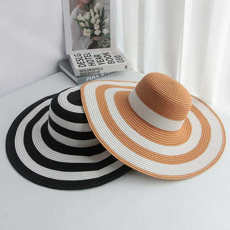 Summer Women'S Striped Wide Brim Straw Sun Hat Breathable Foldable Versatile For Outdoor Activities
Summer Women'S Striped Wide Brim Straw Sun Hat Breathable Foldable Versatile For Outdoor Activities