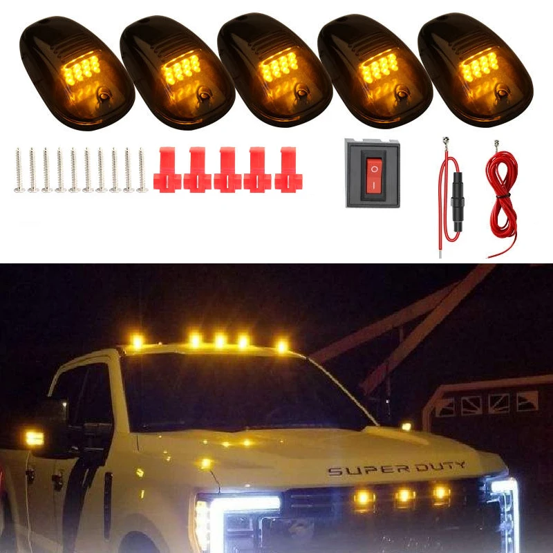Amber Smoked Lens Lamp 12V Car Cab Roof Marker Light Waterproof And Cool Suitable For Car And Truck 12V Drive Lights
Amber Smoked Lens Lamp 12V Car Cab Roof Marker Light Waterproof And Cool Suitable For Car And Truck 12V Drive Lights