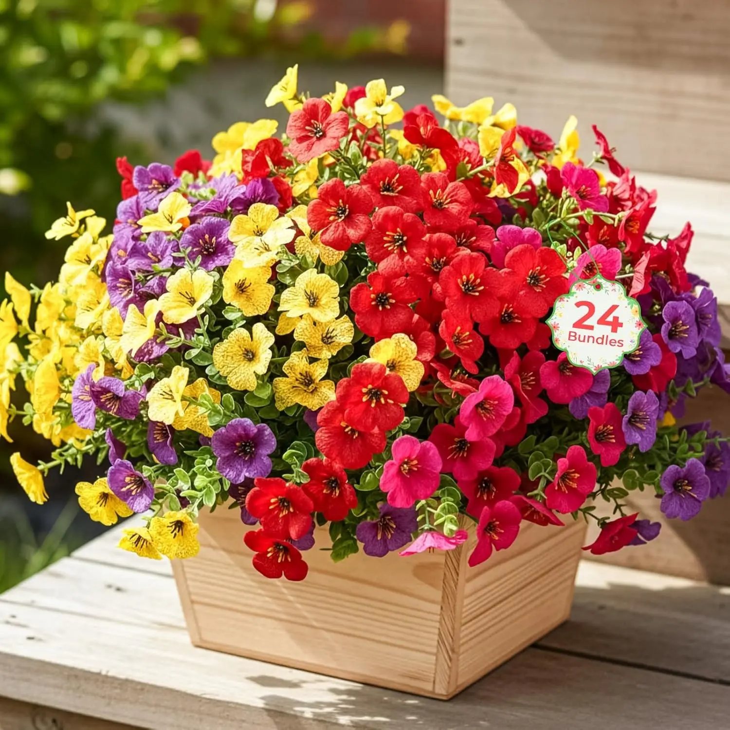 24 Bundles UV Resistant Silk Flowers for Outdoors, Fake Flowers, Long-Lasting Artificial Flowers Daisy, Faux Artificial
24 Bundles UV Resistant Silk Flowers for Outdoors, Fake Flowers, Long-Lasting Artificial Flowers Daisy, Faux Artificial