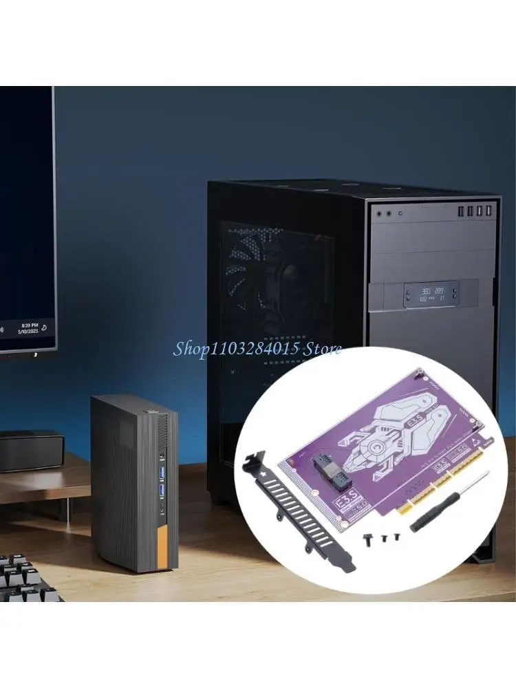 R6FF Fast PCIe 5.0 To E3.S Adapters Card 128Gbps Data Transfer Rate For Gaming And Professional Workstations
R6FF Fast PCIe 5.0 To E3.S Adapters Card 128Gbps Data Transfer Rate For Gaming And Professional Workstations