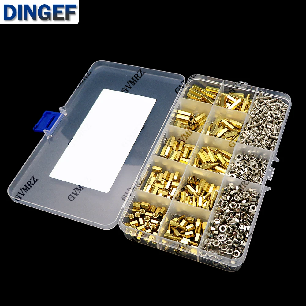 910PCS M3 Solid Brass Copper PCB Board Hex Hexagon Standoff Pillar Spacer Column Screw Nut Assortment Kit Set PCB
910PCS M3 Solid Brass Copper PCB Board Hex Hexagon Standoff Pillar Spacer Column Screw Nut Assortment Kit Set PCB