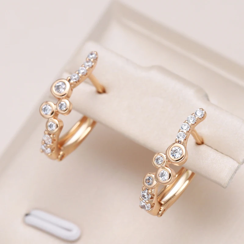 Kinel New Trendy 585 Rose Gold Color Drop Earrings For Women Vintage Wedding Jewelry Luxury Natural Zircon Fine English Earrings
Kinel New Trendy 585 Rose Gold Color Drop Earrings For Women Vintage Wedding Jewelry Luxury Natural Zircon Fine English Earrings