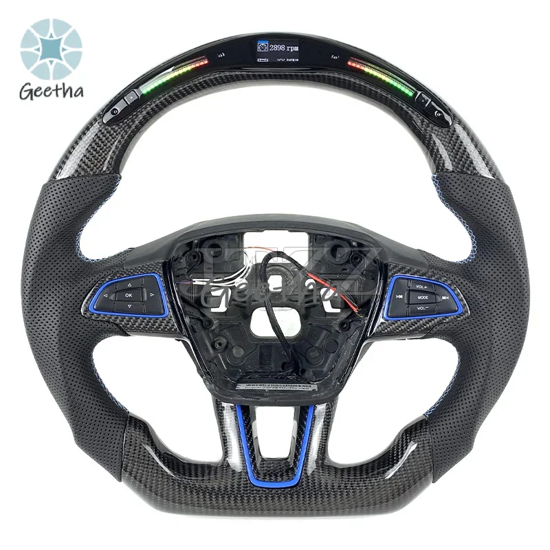 For Ford Focus MK3 ST RS Upgraded Forged Carbon Fiber Steering Wheel LED Display Automotive Interior 2015 2016 2017 2018
For Ford Focus MK3 ST RS Upgraded Forged Carbon Fiber Steering Wheel LED Display Automotive Interior 2015 2016 2017 2018