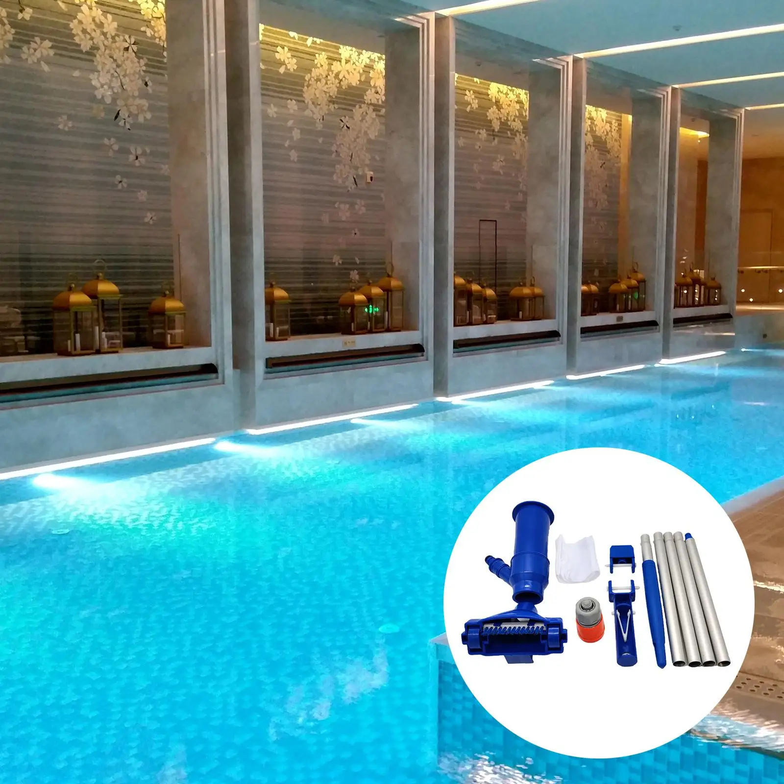 Portable Swimming Pool Cleaner Kits Underwater Mesh Bag Vacuum Suction Head Above Ground Pool Fountains
Portable Swimming Pool Cleaner Kits Underwater Mesh Bag Vacuum Suction Head Above Ground Pool Fountains