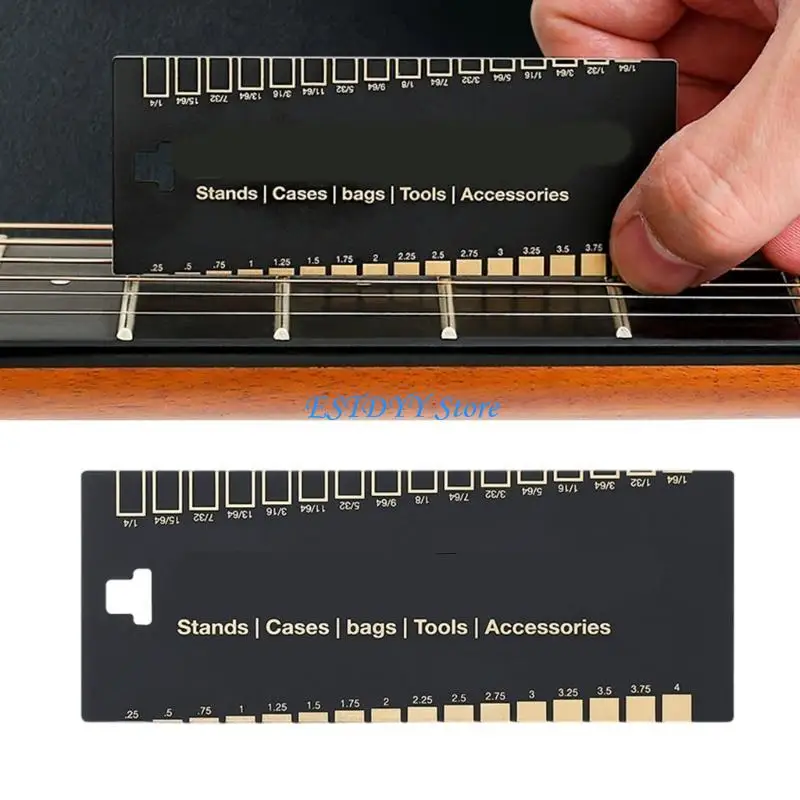 G6DE Professional Guitar Repair String Distance Measuring Card Guitar Repair Tool
G6DE Professional Guitar Repair String Distance Measuring Card Guitar Repair Tool