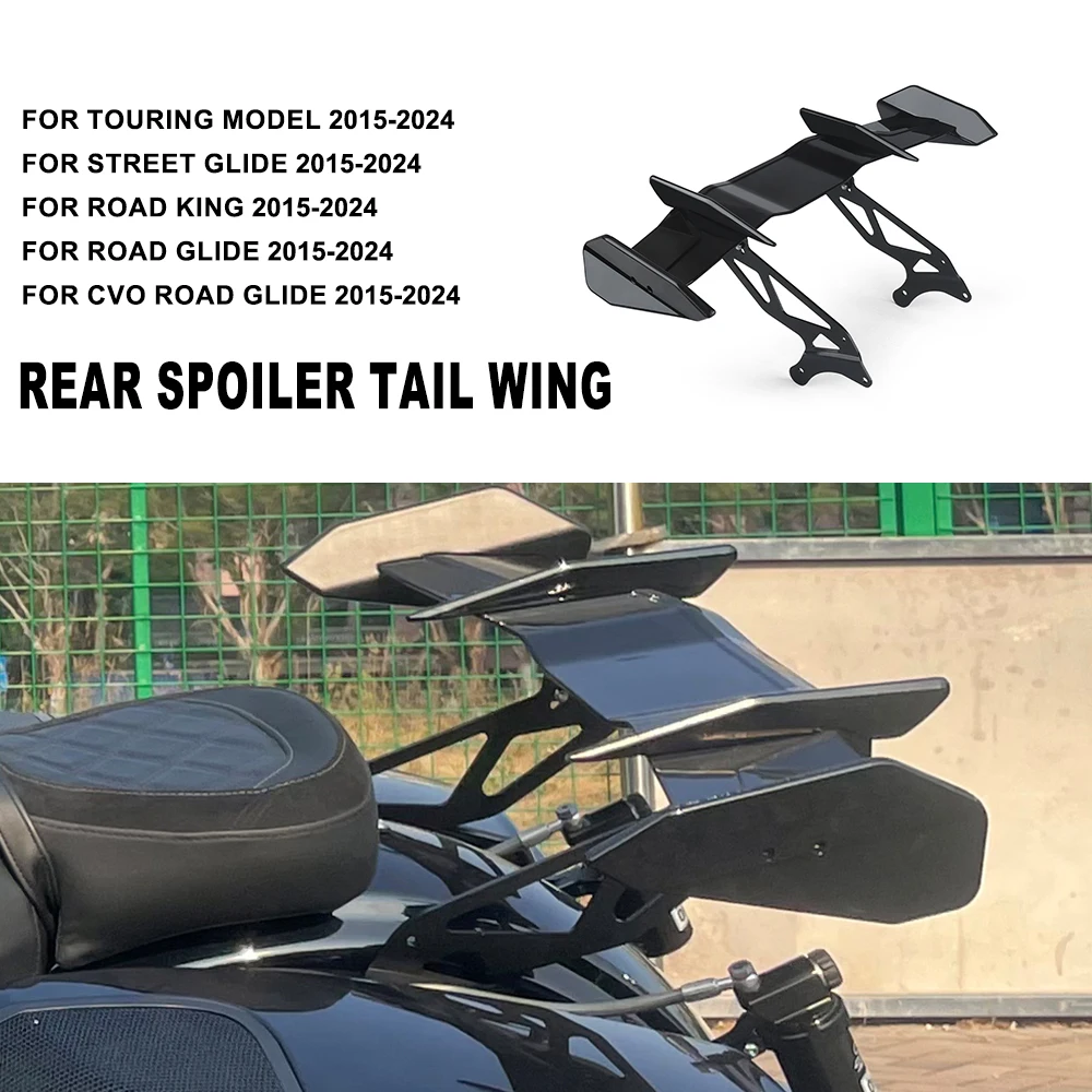 NEW Rear Spoiler Wing Tail Wing Suitable For Harley CVO Road Glide Street Glide Road King 2015-2024 Motorcycle Parts
NEW Rear Spoiler Wing Tail Wing Suitable For Harley CVO Road Glide Street Glide Road King 2015-2024 Motorcycle Parts
