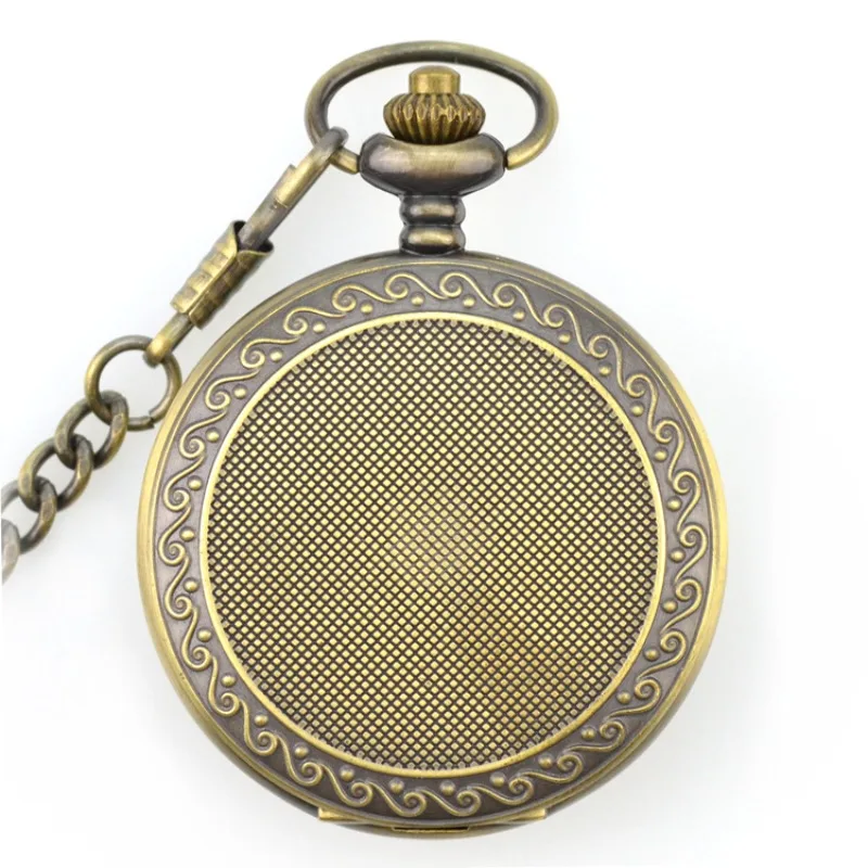 Luxury Brone Tone Steampunk Sketon Case Black Dial Roman Number Men's Hand Wind Mechanical Movement Pocket Watch W/Chain Gift
Luxury Brone Tone Steampunk Sketon Case Black Dial Roman Number Men's Hand Wind Mechanical Movement Pocket Watch W/Chain Gift