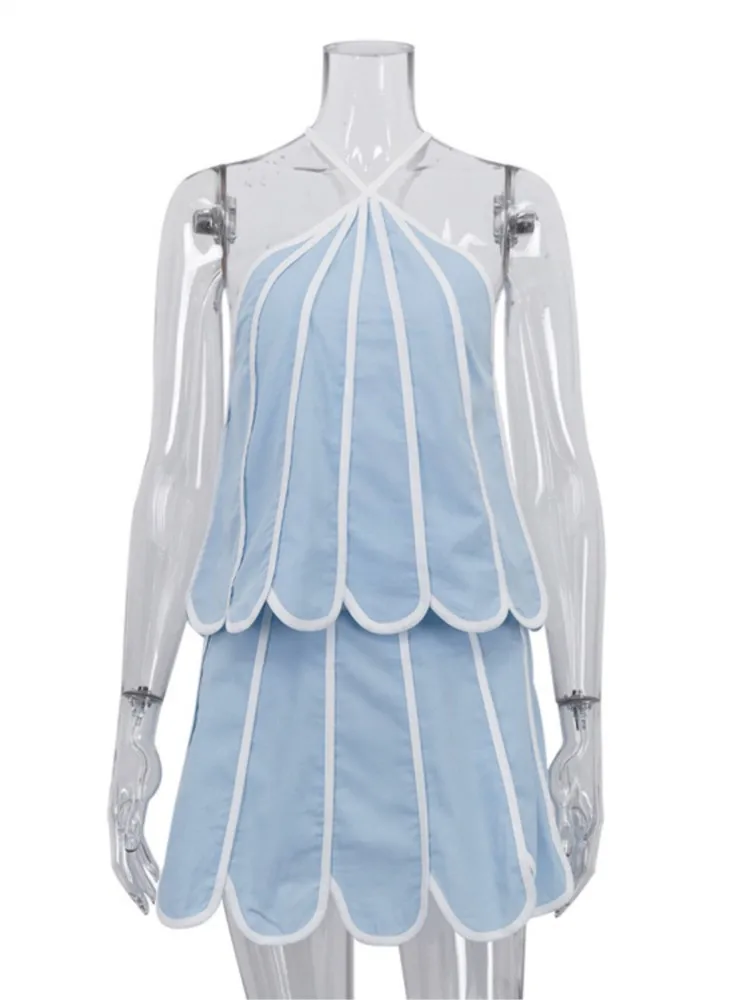 2026 Summer Woman 2 Piece Set Outfit Sleeveless Neck Halter Fashion Skirt Contrast Two Piece Outfits Simple Style Temperament
2026 Summer Woman 2 Piece Set Outfit Sleeveless Neck Halter Fashion Skirt Contrast Two Piece Outfits Simple Style Temperament