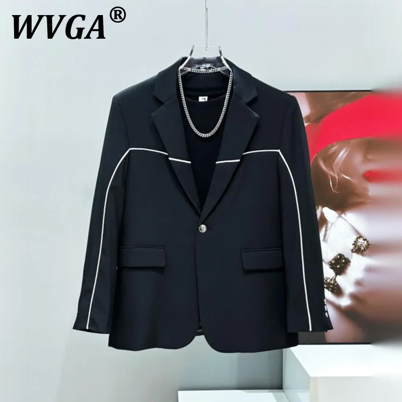 WVGA Spring Autumn New Man Tide High Street Clear Lines Design Trendy Long Sleeve Blazer Niche Chic Casual Suit-Coats Ins W10336
WVGA Spring Autumn New Man Tide High Street Clear Lines Design Trendy Long Sleeve Blazer Niche Chic Casual Suit-Coats Ins W10336