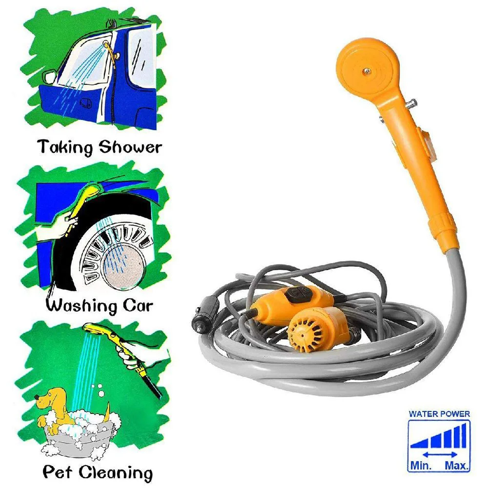 Портативный автомобильный душ 12В - Насос для подачи воды из ведра в струю, обеспечивающую стабильный и нежный душ для кемпинга, путешествий, пляжа, плавания
Портативный автомобильный душ 12В - Насос для подачи воды из ведра в струю, обеспечивающую стабильный и нежный душ для кемпинга, путешествий, пляжа, плавания