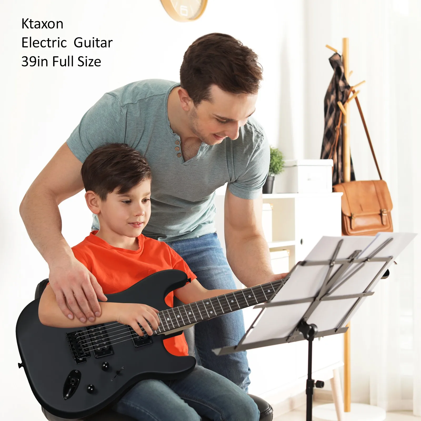 KST 39" Full Size Electric Guitar Basswood H-H Pickup for Beginner With Bag
KST 39" Full Size Electric Guitar Basswood H-H Pickup for Beginner With Bag