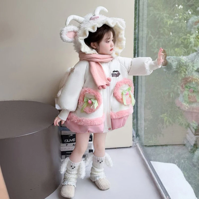 Kids Clothes Warm Winter Thick Baby White Girls Spanish Lolita Cute Cartoon Sweet Princess Ball Gown Snow Long Jacket Coat
Kids Clothes Warm Winter Thick Baby White Girls Spanish Lolita Cute Cartoon Sweet Princess Ball Gown Snow Long Jacket Coat