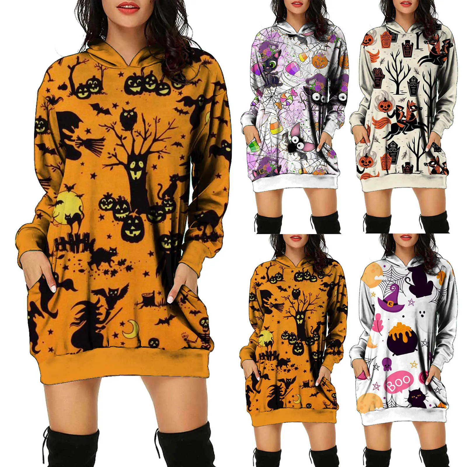 Halloween Printed Women Fashion Long Sleeve Hooded Women Hoodie Pullover Tops With Sweatshirts for Women Long Sweatshirt Jacket
Halloween Printed Women Fashion Long Sleeve Hooded Women Hoodie Pullover Tops With Sweatshirts for Women Long Sweatshirt Jacket