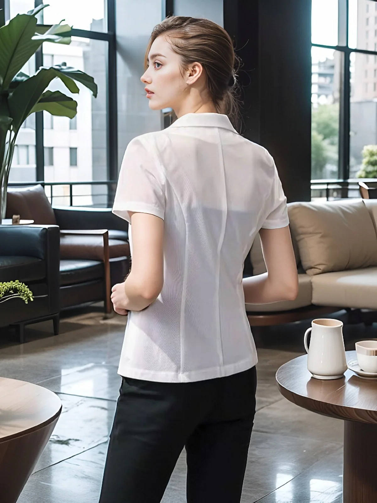 Ele ort Sve Me Blouse Women's Summer Faion Outerwear Profional Top Quali Brand Commute Sle Chinese Made
Ele ort Sve Me Blouse Women's Summer Faion Outerwear Profional Top Quali Brand Commute Sle Chinese Made