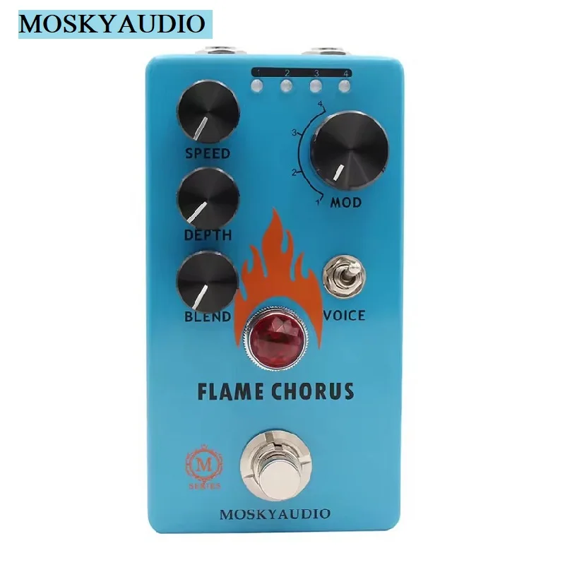 Mosky Guitar Pedal Flame Chorus with Speed/Depth/Blend/Voice Button,4 Modes Chorus Effect Pedal for Electric Guitar
Mosky Guitar Pedal Flame Chorus with Speed/Depth/Blend/Voice Button,4 Modes Chorus Effect Pedal for Electric Guitar