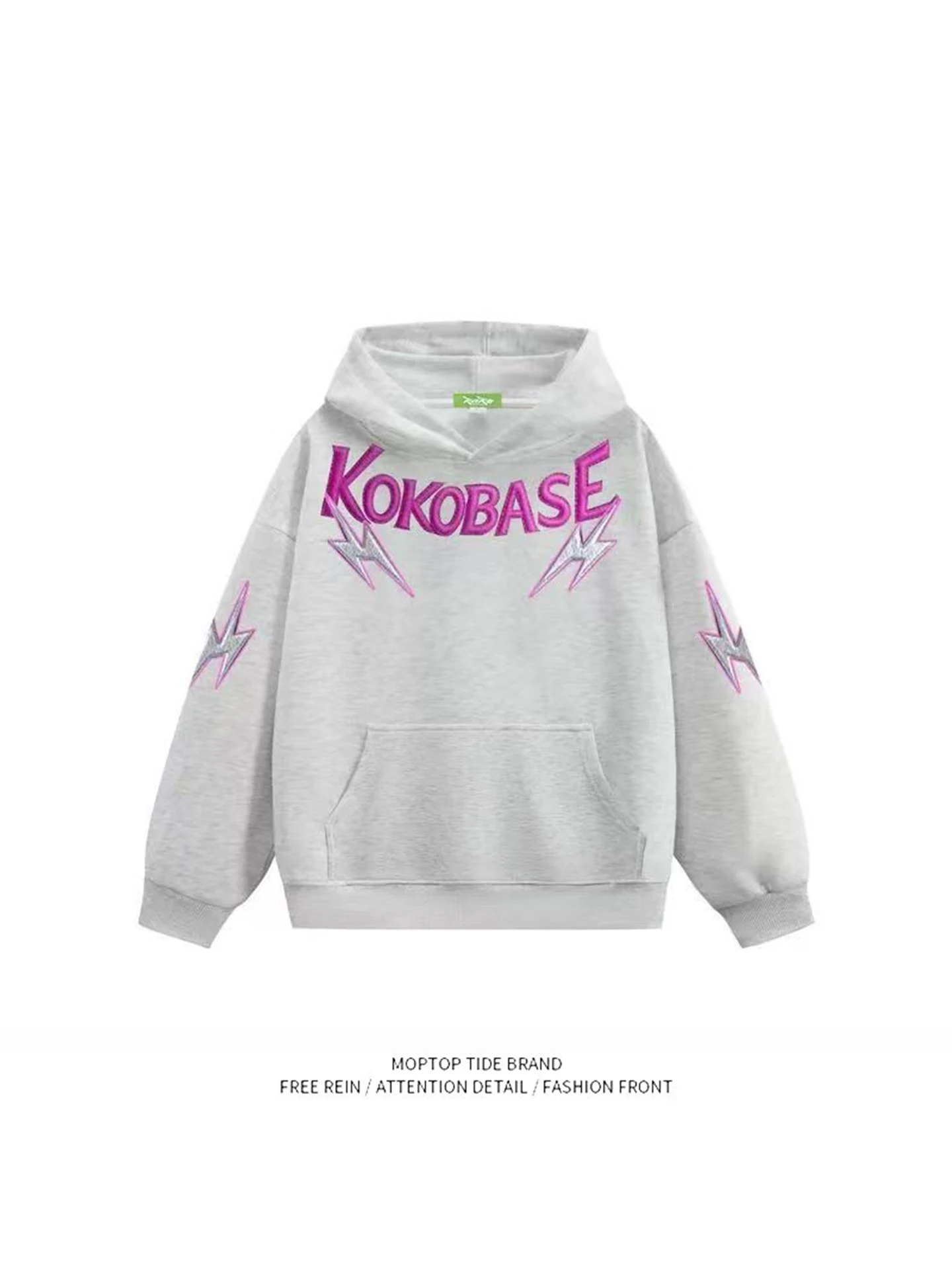 Mr. WH American High Street Style KOKOBASE Letter Lightning Print Hoodie Unisex Loose Versatile Casual Polyester Fiber Long S...
Mr. WH American High Street Style KOKOBASE Letter Lightning Print Hoodie Unisex Loose Versatile Casual Polyester Fiber Long S...