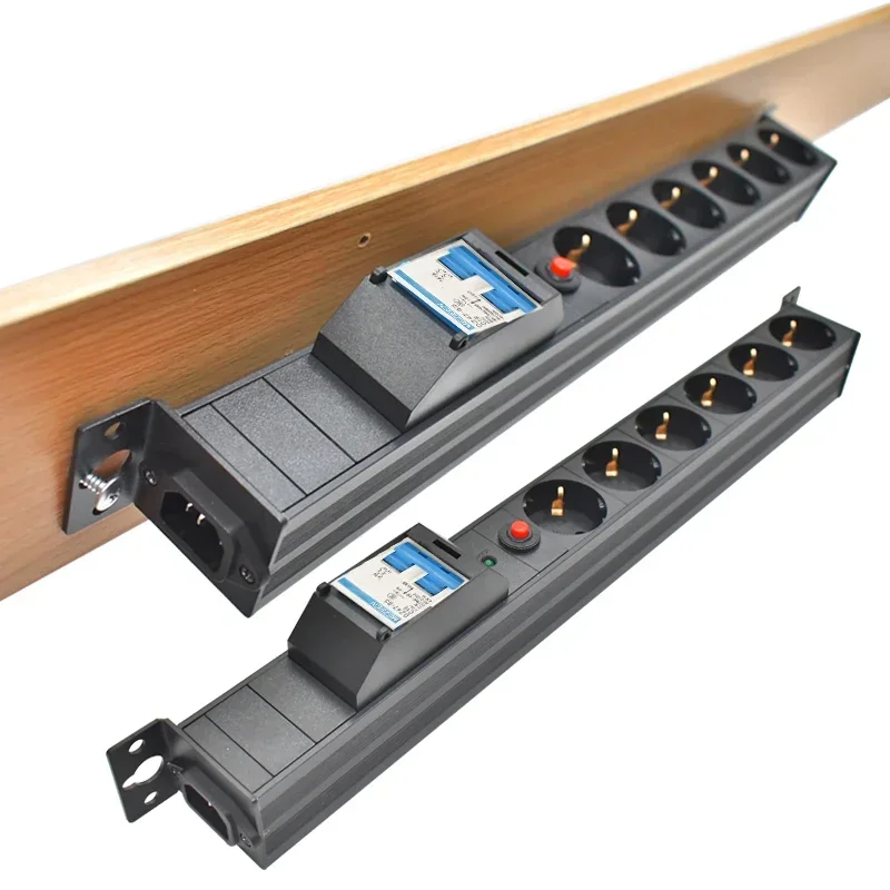 PDU power strip 2-8 unit 10A EU output socket network cabinet rack air switch IEC-C14 port with overload protection
PDU power strip 2-8 unit 10A EU output socket network cabinet rack air switch IEC-C14 port with overload protection
