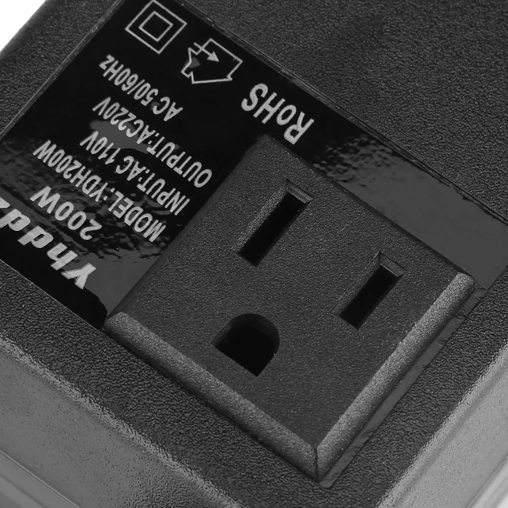 200W rated power Voltage Converter US standard plug 110V/220V bidirectional conversion Power Transformer Stable voltage output
200W rated power Voltage Converter US standard plug 110V/220V bidirectional conversion Power Transformer Stable voltage output