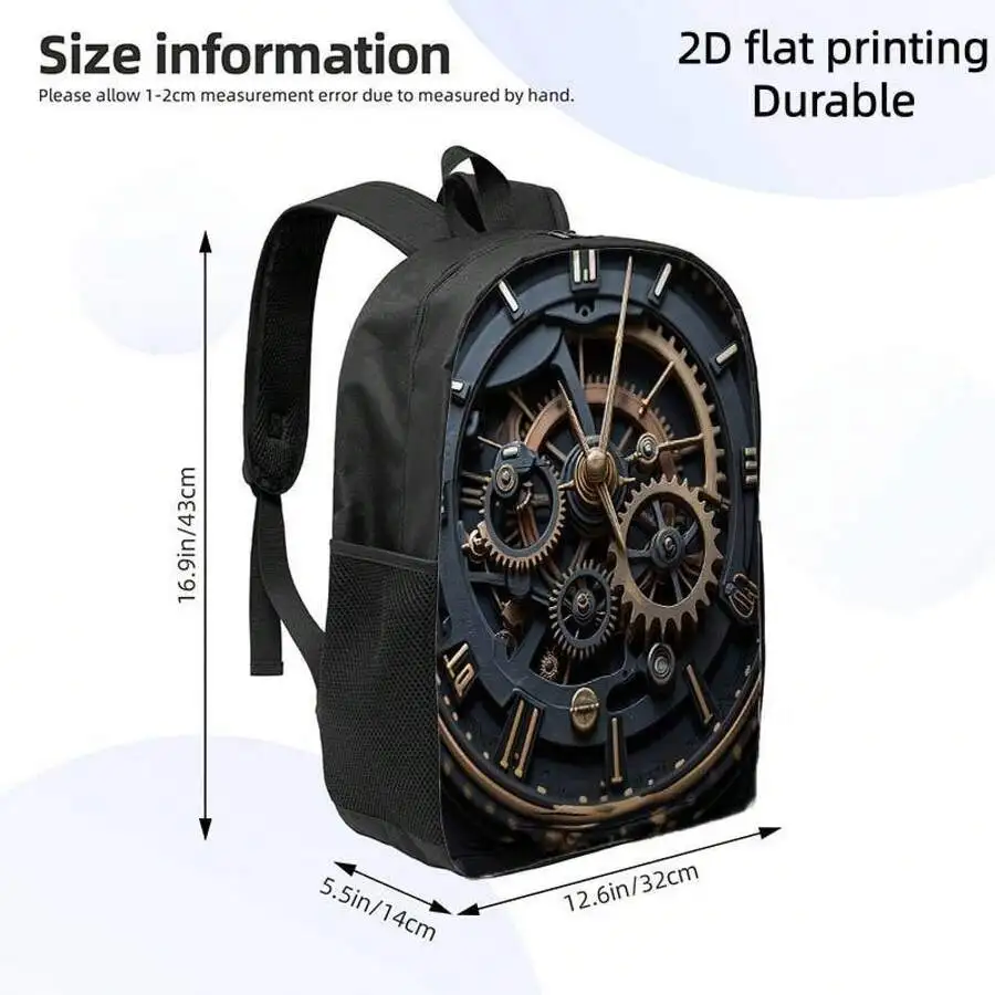 Steampunk Clock Gear Backpack With Intricate Gears Design Lightweight Large Capacity Adjustable Straps Zipper Closure
Steampunk Clock Gear Backpack With Intricate Gears Design Lightweight Large Capacity Adjustable Straps Zipper Closure