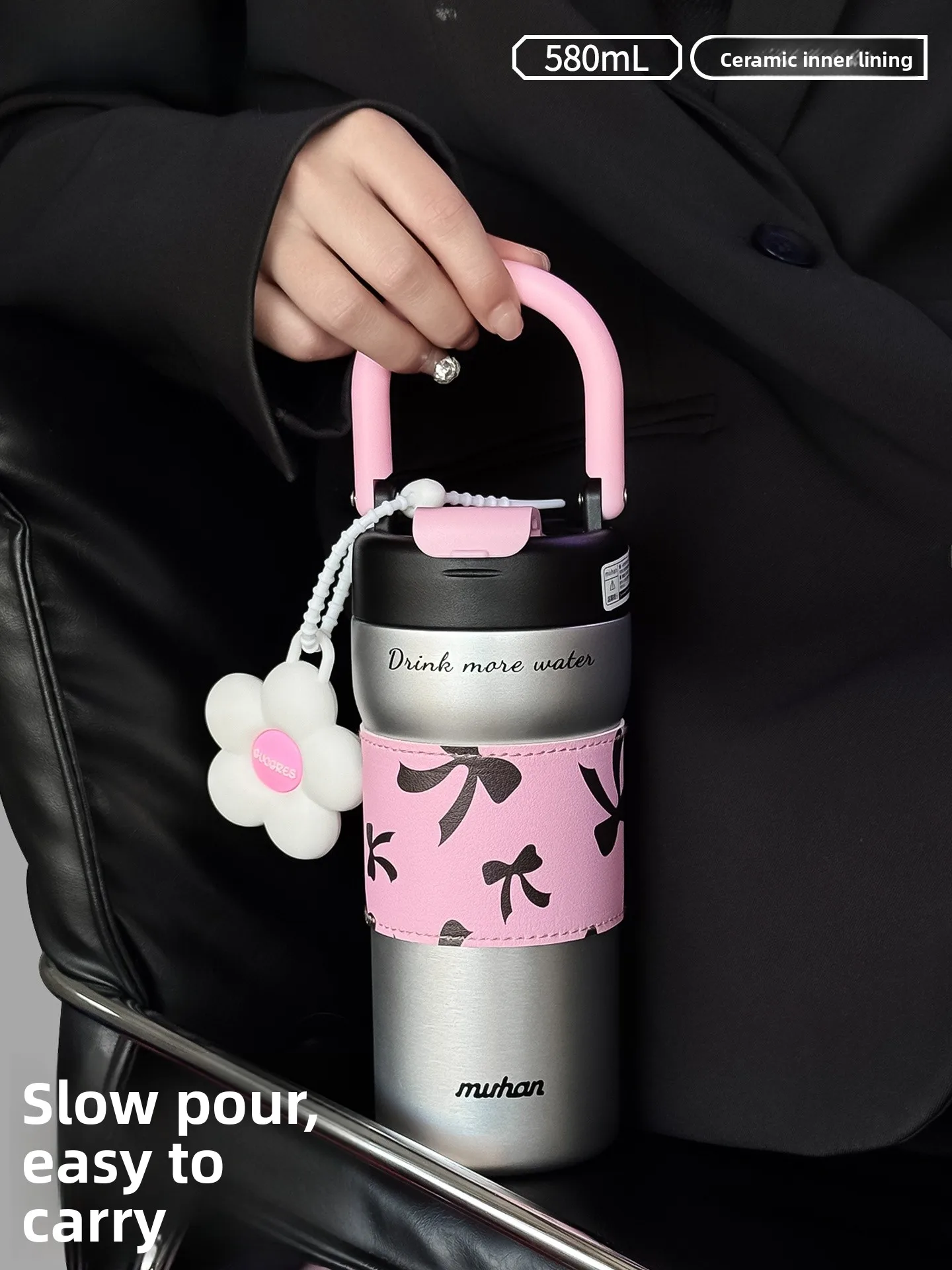 Portable Insulated Coffee Cup Women's Birthday Gift Water Bottle Straw Handle New 2025 High Aesthetic Value Car Mounted Cup
Portable Insulated Coffee Cup Women's Birthday Gift Water Bottle Straw Handle New 2025 High Aesthetic Value Car Mounted Cup