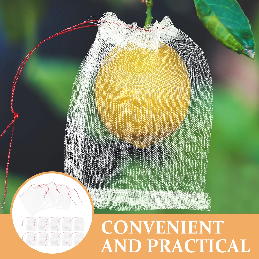 100pcs White 10x15cm Insect Proof Bags with Drawstring for Fruit Tree Protection Lightweight Mesh Bags for Gardening Vegetables
100pcs White 10x15cm Insect Proof Bags with Drawstring for Fruit Tree Protection Lightweight Mesh Bags for Gardening Vegetables