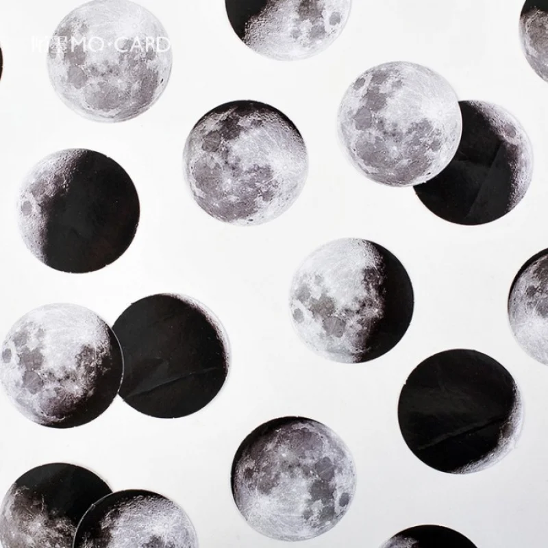 45pcs/boxed Moon Phase Themed Mini Boxed Stickers, Lunar Cycle Illustrations (Crescent, Full Moon), Self-Adhesive
45pcs/boxed Moon Phase Themed Mini Boxed Stickers, Lunar Cycle Illustrations (Crescent, Full Moon), Self-Adhesive
