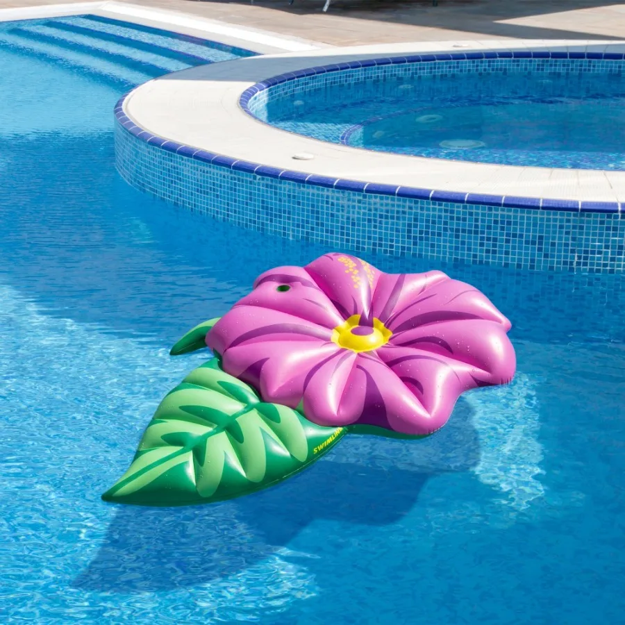 Swimline 70" Inflatable Summer Hibiscus Flower 1-Person Lounge Pool Float - Green/Pink
Swimline 70" Inflatable Summer Hibiscus Flower 1-Person Lounge Pool Float - Green/Pink