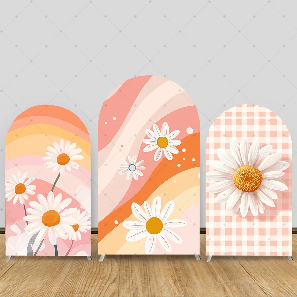 Arch Backdrop Colorful Rainbow Daisy Pattern Cover Photo for Girl's Birthday Party Baby Shower Fabric Celebrate Decoration
Arch Backdrop Colorful Rainbow Daisy Pattern Cover Photo for Girl's Birthday Party Baby Shower Fabric Celebrate Decoration