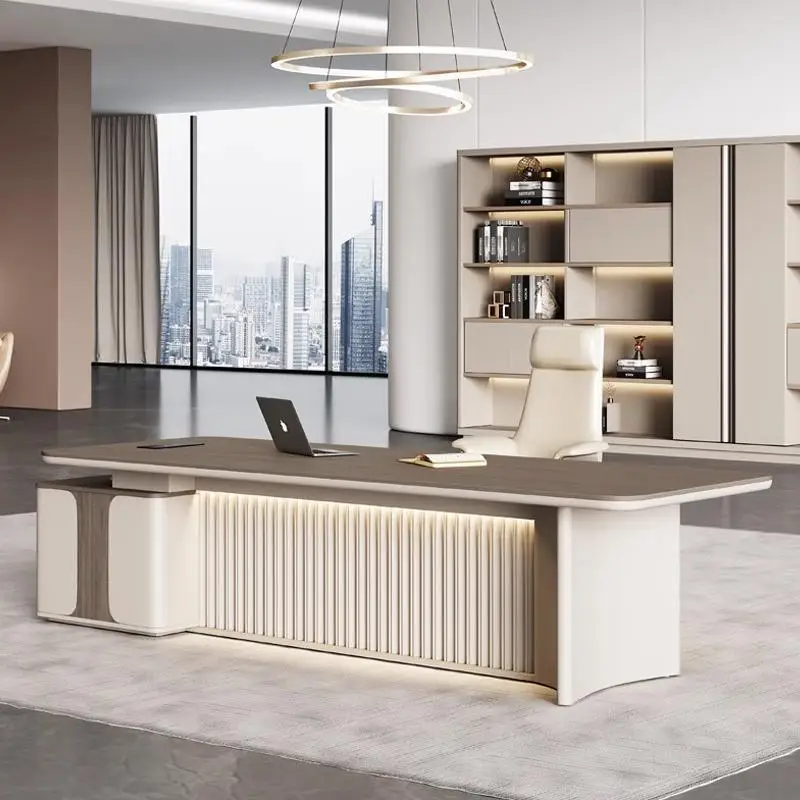 Комбинация офисного стола и стула, стол босса, современный простой стол для менеджера, большая мебель для президентского стола
Комбинация офисного стола и стула, стол босса, современный простой стол для менеджера, большая мебель для президентского стола