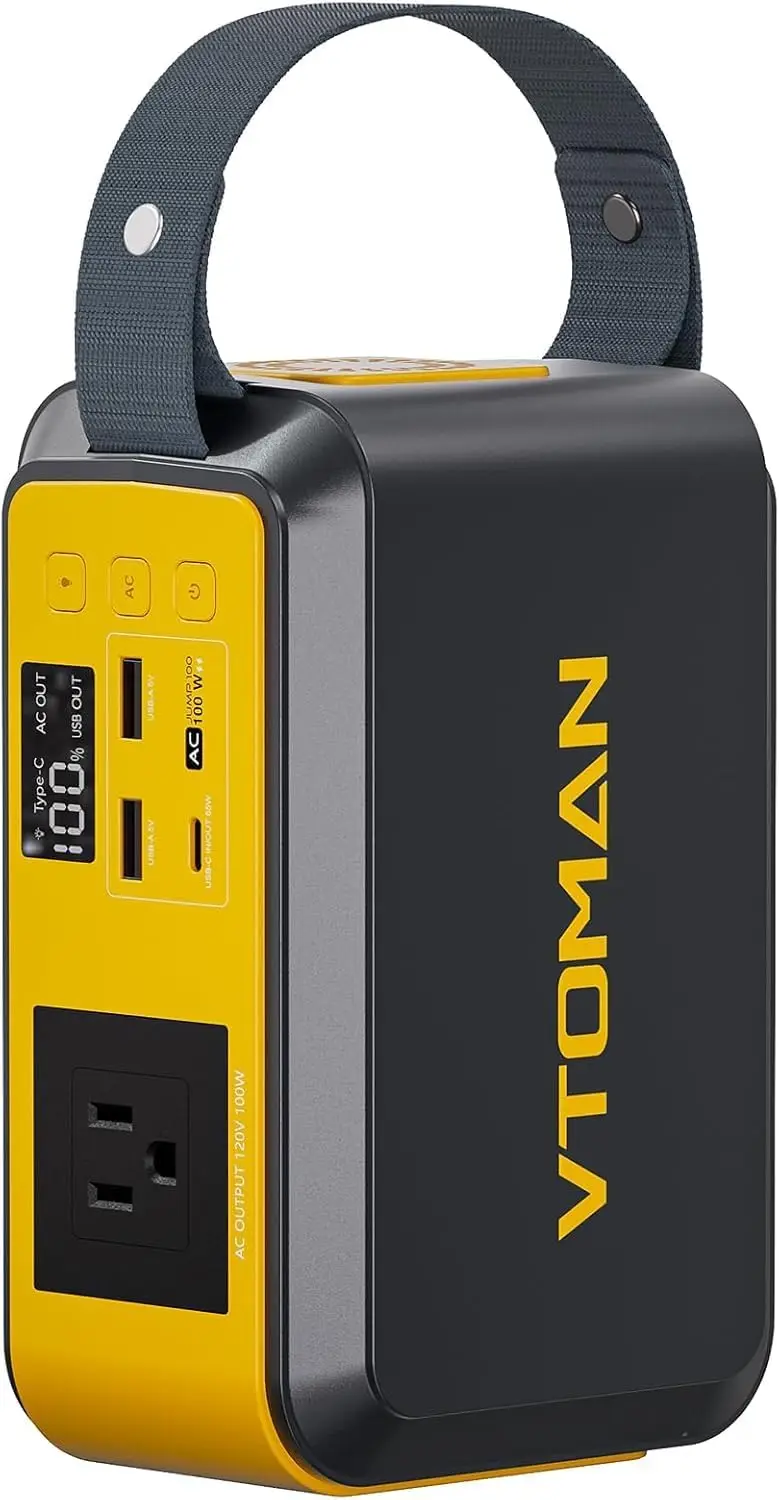88.8Wh Portable Power Station 100W AC Outlet 65W USB-C Fast Charging LiFePO4 Solar Generator for Camping
88.8Wh Portable Power Station 100W AC Outlet 65W USB-C Fast Charging LiFePO4 Solar Generator for Camping