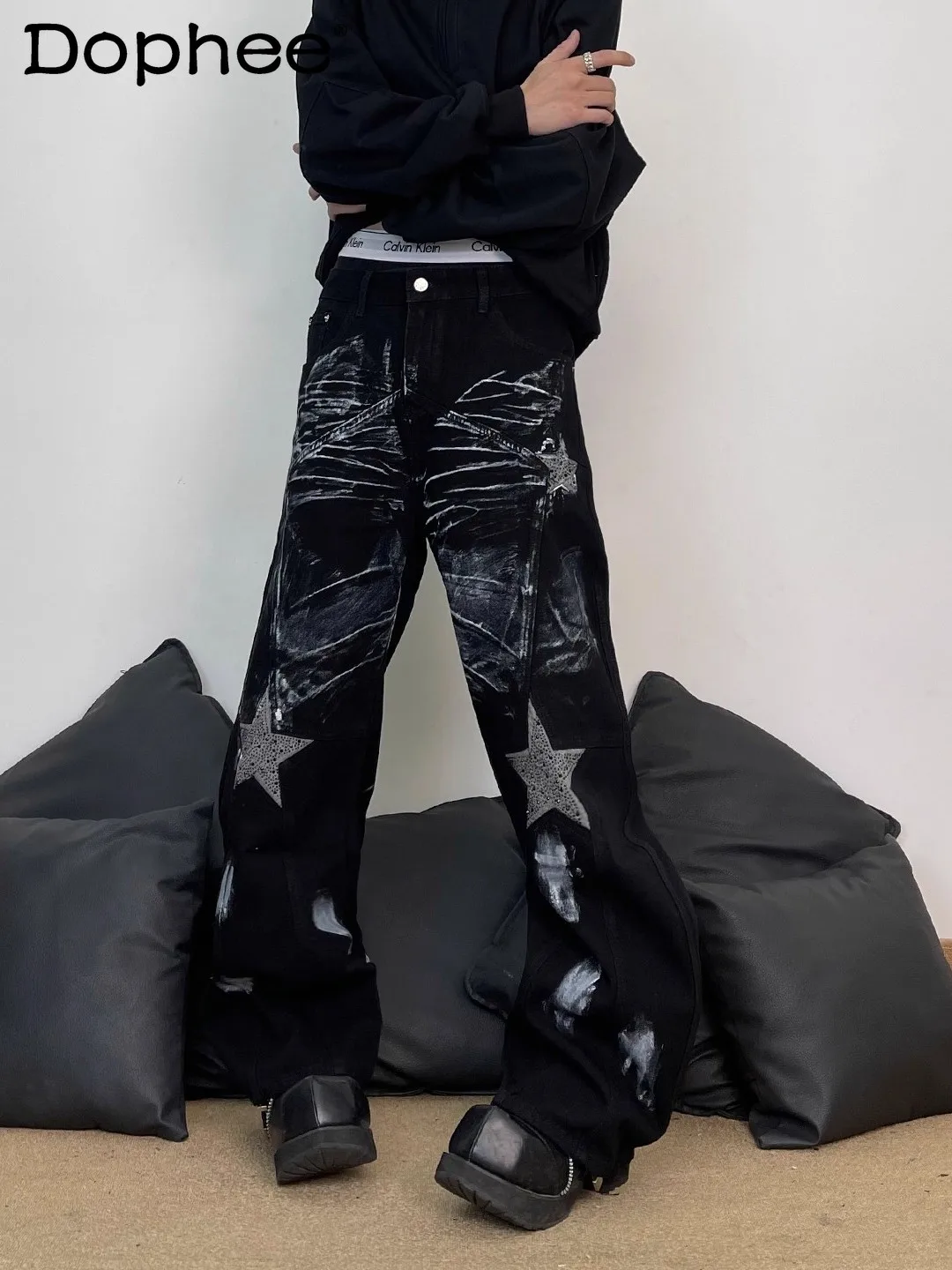 American High Street Fashion Trendy Denim Pants Youth Popular Handsome Loose Casual Wide-Leg Cargo Pants for Men
American High Street Fashion Trendy Denim Pants Youth Popular Handsome Loose Casual Wide-Leg Cargo Pants for Men