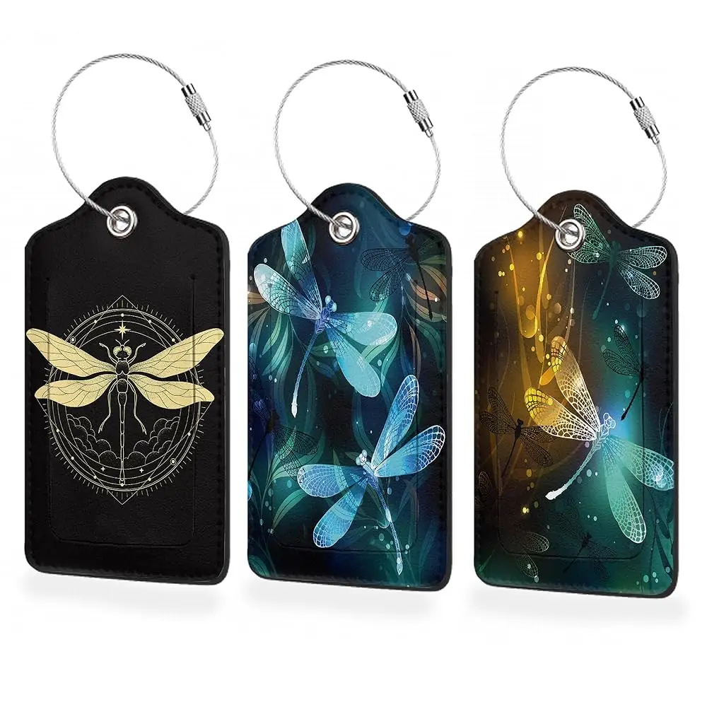 Free Shipping3 Pack Luggage Tags for Suitcases,Glowing Dragonfly PU Leather Luggage Tag for Travel,Bag Tags with Privacy Name ID
Free Shipping3 Pack Luggage Tags for Suitcases,Glowing Dragonfly PU Leather Luggage Tag for Travel,Bag Tags with Privacy Name ID