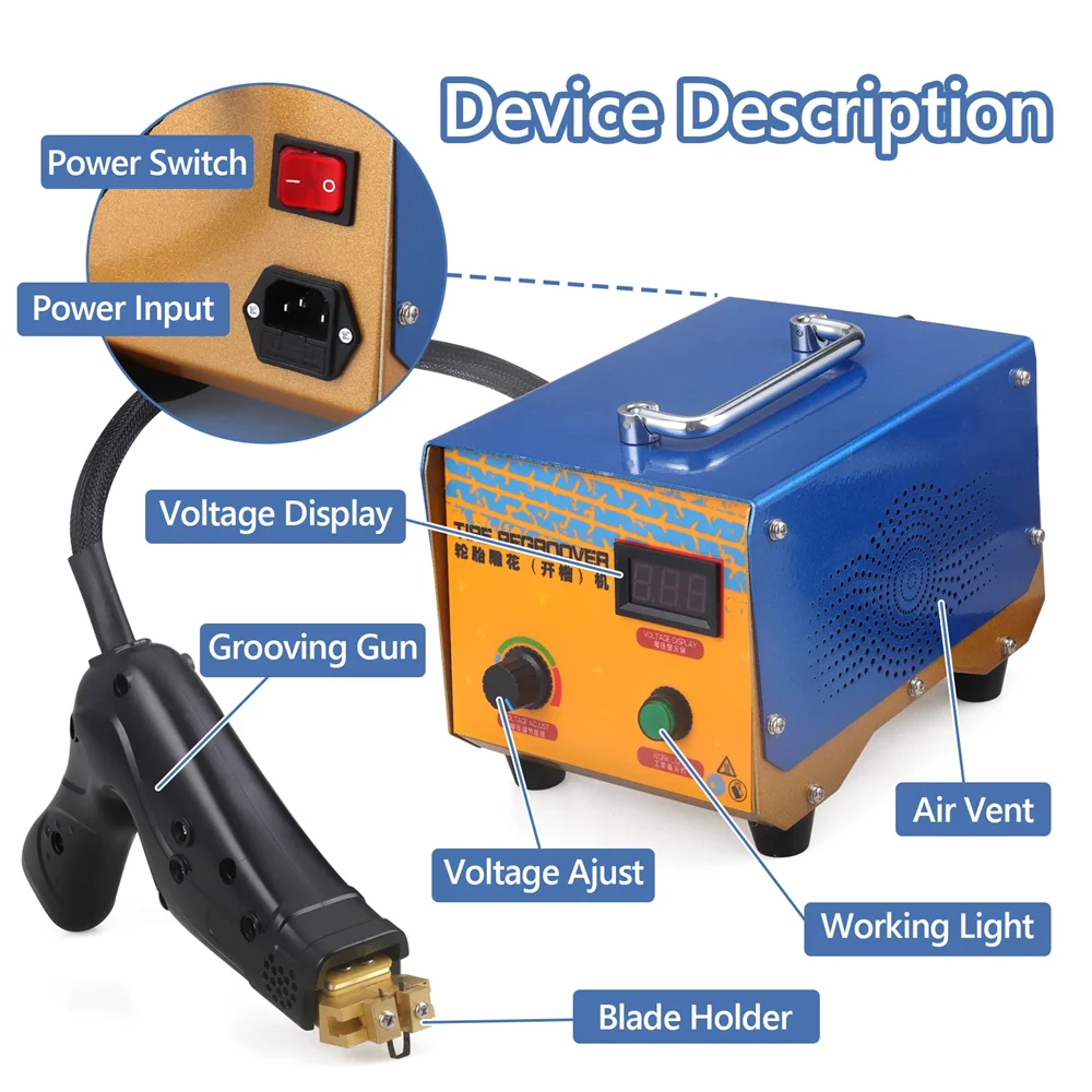 1KW Digital Tire Regroover Tire Rubber Engraving Machine Truck Car Rubber Tyres Grooving Electric Rubber Cutting power Machine
1KW Digital Tire Regroover Tire Rubber Engraving Machine Truck Car Rubber Tyres Grooving Electric Rubber Cutting power Machine