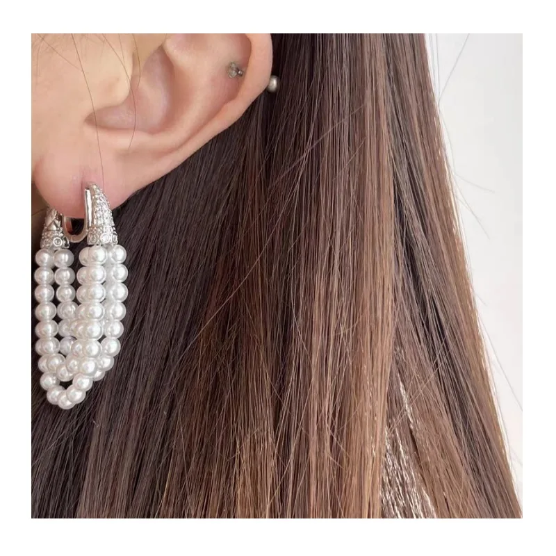 Vintage Design Zircon Inlaid Ear Buckle Multi-layer Pearl Fringed Earrings Light Luxury High-end Needle Earrings
Vintage Design Zircon Inlaid Ear Buckle Multi-layer Pearl Fringed Earrings Light Luxury High-end Needle Earrings